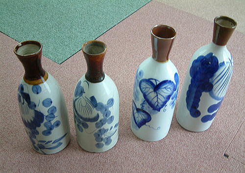 コレクション とっくり⑤ 古伊万里 染付 花瓶 大徳利 徳利⑤
